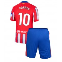 Atletico Madrid Angel Correa #10 Koti Peliasu Lasten 2024-25 Lyhythihainen (+ Lyhyet housut)